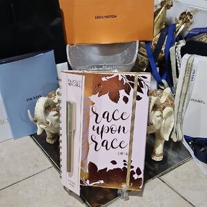 NWT! Badgley Mischka "Grace" Journal w/ Metallic Accents & Pen w/ Stickers!